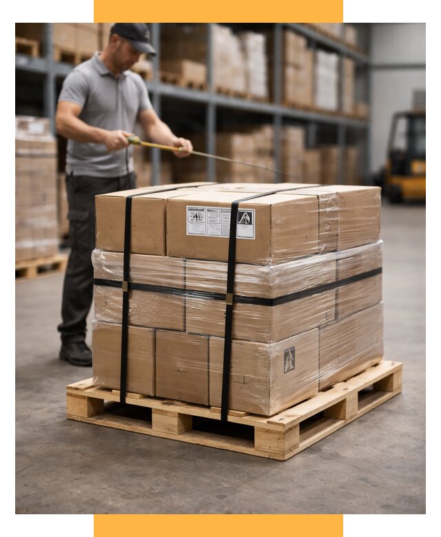 Упаковка и паллетирование грузов от 3535 р. | СетСервис-Мнч
