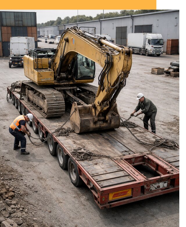 Перевозка спецтехники по России и миру от 45450 руб