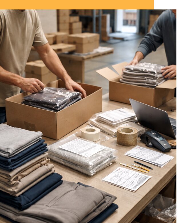 Перевозка одежды по миру от 7575 руб. с таможенным оформлением