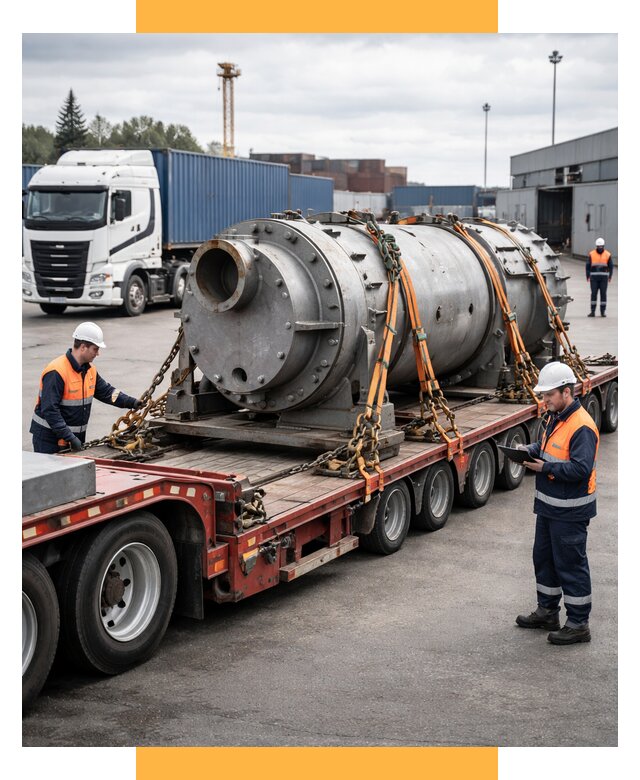 Перевозка тяжеловесных грузов под ключ от 151500 р. | СетСервис-Мнч